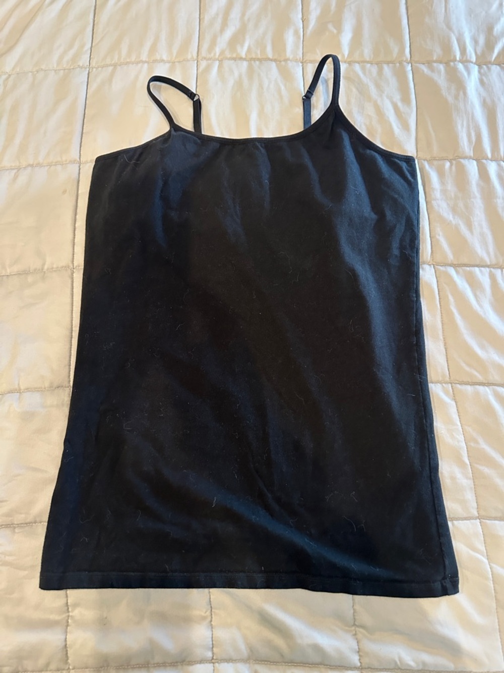 Everyday Black Spaghetti-Strap Camisole